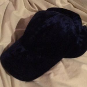 Blue Velvet Hat